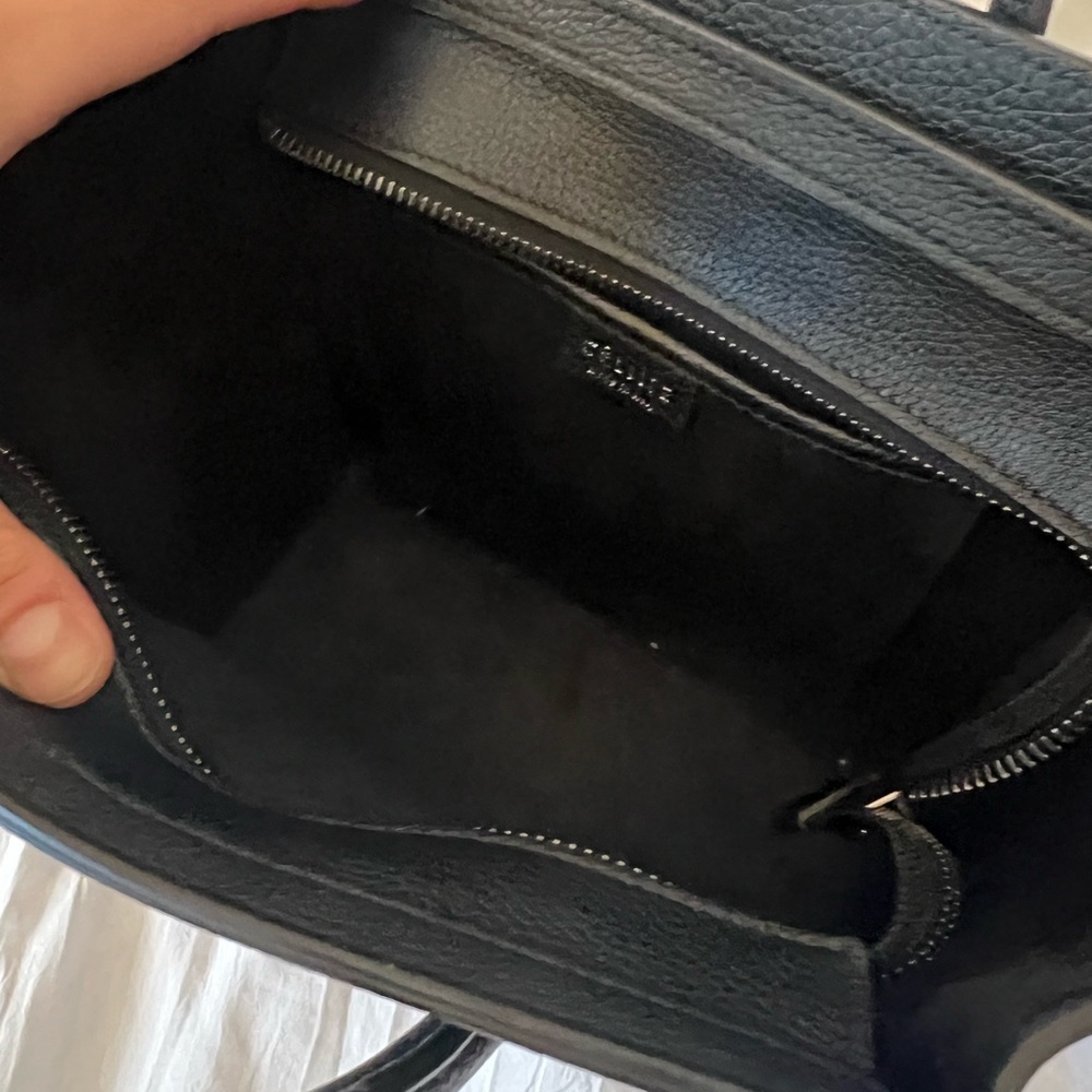 Celine Nano Luggage Black Pebble Leather - Picture 11 of 15